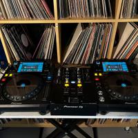 Coppia xdj 1000 mk1 + 1 djm 250 mk2 e flight case