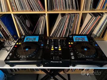 Coppia xdj 1000 mk1 + 1 djm 250 mk2 e flight case