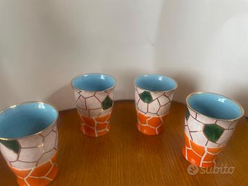 Set brocca e bicchieri ceramiche  Pucci umbertide