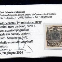 LOMBARDO VENETO 10 CENTESIMI CON SPAZIO TIPOGRAFIC