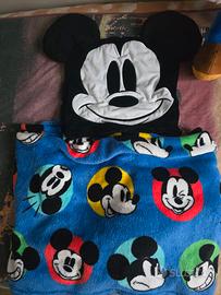 plaid topolino con cappucio