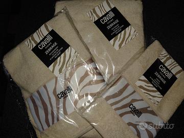 set asciugamani Roberto cavalli beige