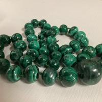 Collana in malachite