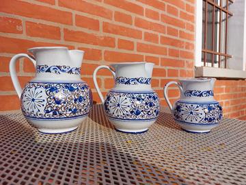 ceramica di faenza- set brocca (caraffa)