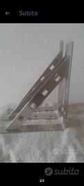 3 mensole acciaio inox