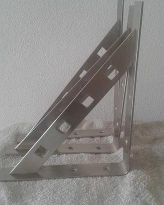 3 mensole acciaio inox