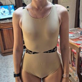 body danza classica carne con inserti damascati ne