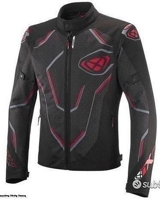 IXON Giubbino Moto Demoniak Uomo Rosso