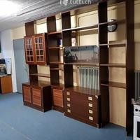 parete attrezzata stile navale in legno