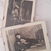 Set due cartoline di Charlie Chaplin