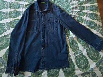 felpa in jeans della benetton