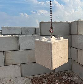 Blocchi Lego 60x60x60 calcestruzzo