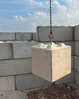 Blocchi Lego 60x60x60 calcestruzzo