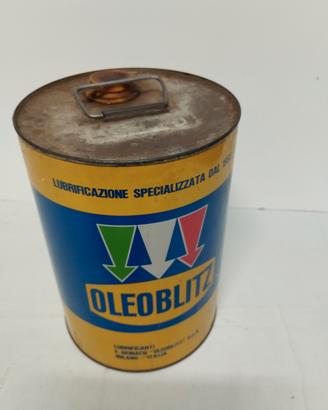 Scatola latta vintage olio Oleobliz collezionismo 