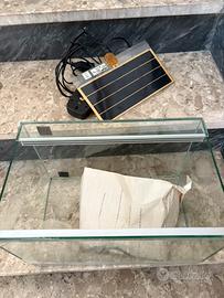 Teca per rettili con tappetino riscaldante timer