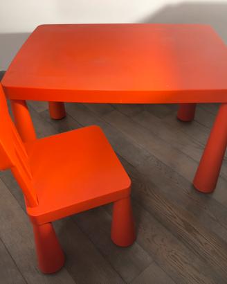 tavolo + sedia ikea bambini mammut