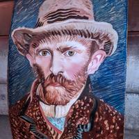Quadro olio su tela Van Gogh originale antico