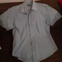 Camicia PROJECT CLASSICO righe bianco nero 42 m.c.