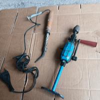 trapano manuale +saldatore  vintage 