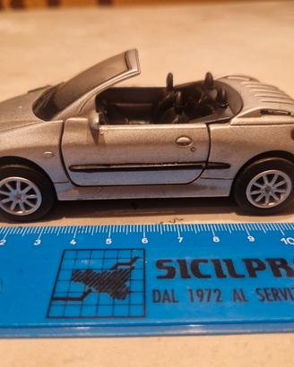 peugeot 206 cc modellino 1/32
