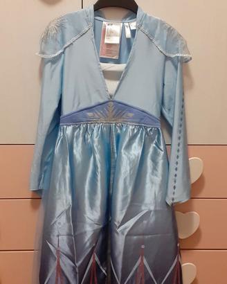 Costume carnevale Frozen vestito bambina 6-8 an