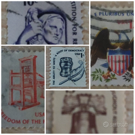 Lotto 5 Francobolli USA – Serie Americana (Libertà