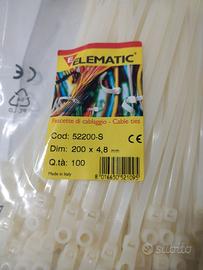 Fascette con occhiello 52200-S 200 x 4,8 mm
