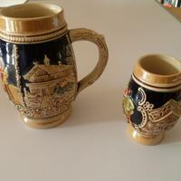 Boccali birra in ceramica originali numerati vinta