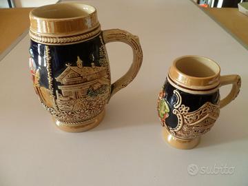 Boccali birra in ceramica originali numerati vinta