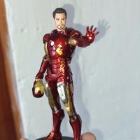 Statuine in piombo Capitan America e Iron Man