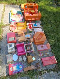 Barbie vintage camper piscina accessori 