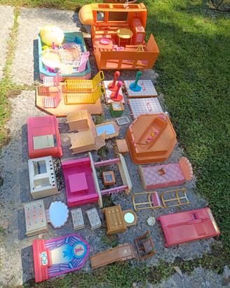 Barbie vintage camper piscina accessori 