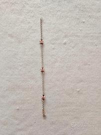 Bracciale bambina farfalle rosa