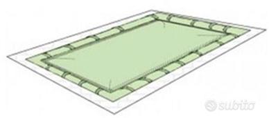 Copertura invernale per piscina rettangolare 3x6