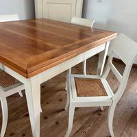 TAVOLO NOCE  con 4 SEDIE