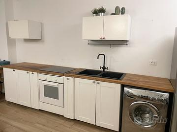 Cucina completa, piano induzione, lavello, forno