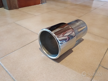 Terminale codino di scarico tondo acciaio inox 147