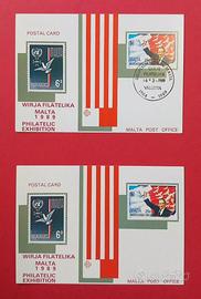 CARTOLINA/FRANCOBOLLO ANN. INDIPENDENZA MALTA