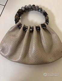 Borsa Rettile con Agata Nera