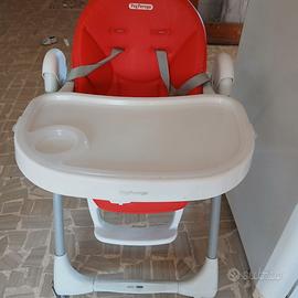 Seggiolone peg perego rosso follow me prime pappe