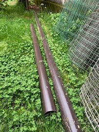 Tubo pluviale chiuso / discesa in lamiera