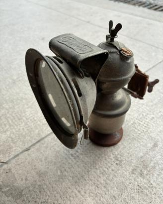 Antica lampada carburo Gloria Vintage