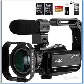 Viedocamera 4k 60 fps