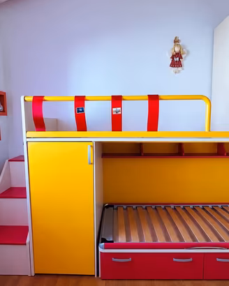 Cameretta salvaspazio Moretti Compact a 2 letti