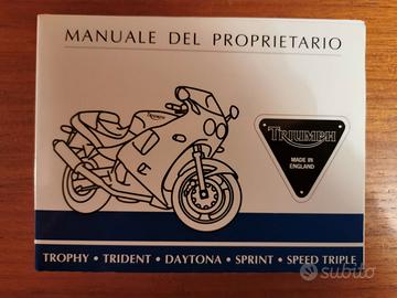 Libretto manutenzione Triumph + Portalibretto