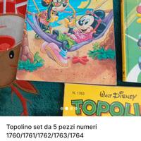 fumetti topolino set da 5 pezzi 