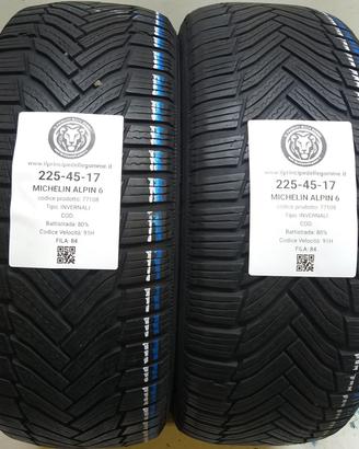 2 GOMME 225 45 17 MICHELIN A77108