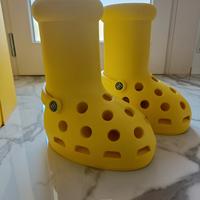 BIG YELLOW BOOTS CROCS X MSCHF 