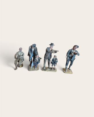 Gruppo di 4 antichi pupi (sud italia)