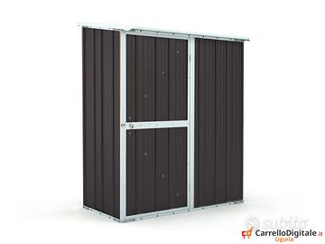 Casetta box giardino in Acciaio 155x100cm nero